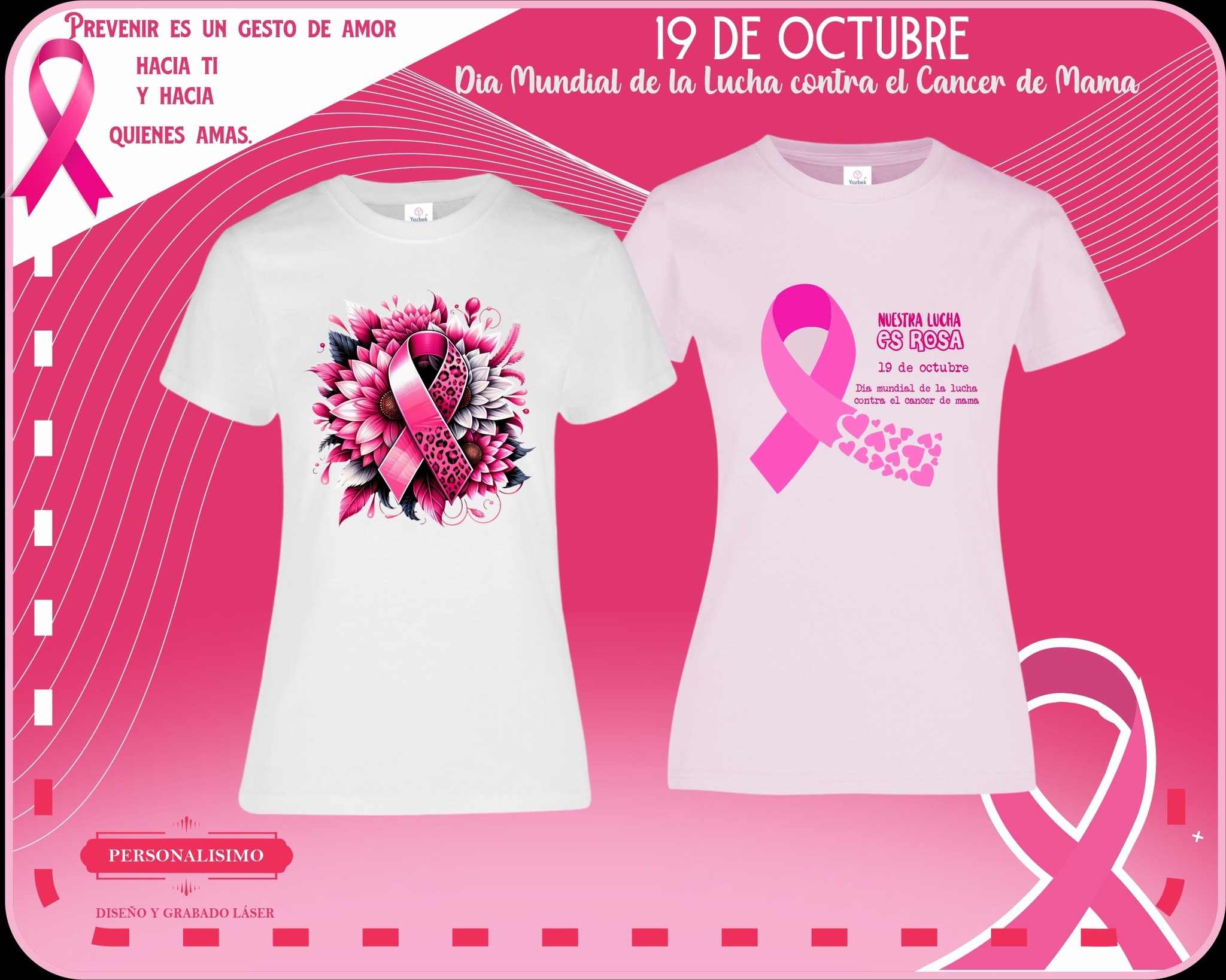 Playera Lucha contra el cáncer